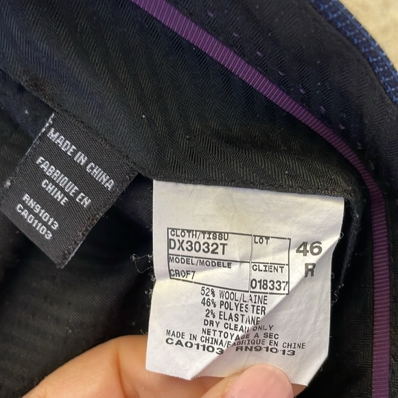 Jack Victor JV Reflex Stretch Dress Pants in Navy - Picture 4 of 5